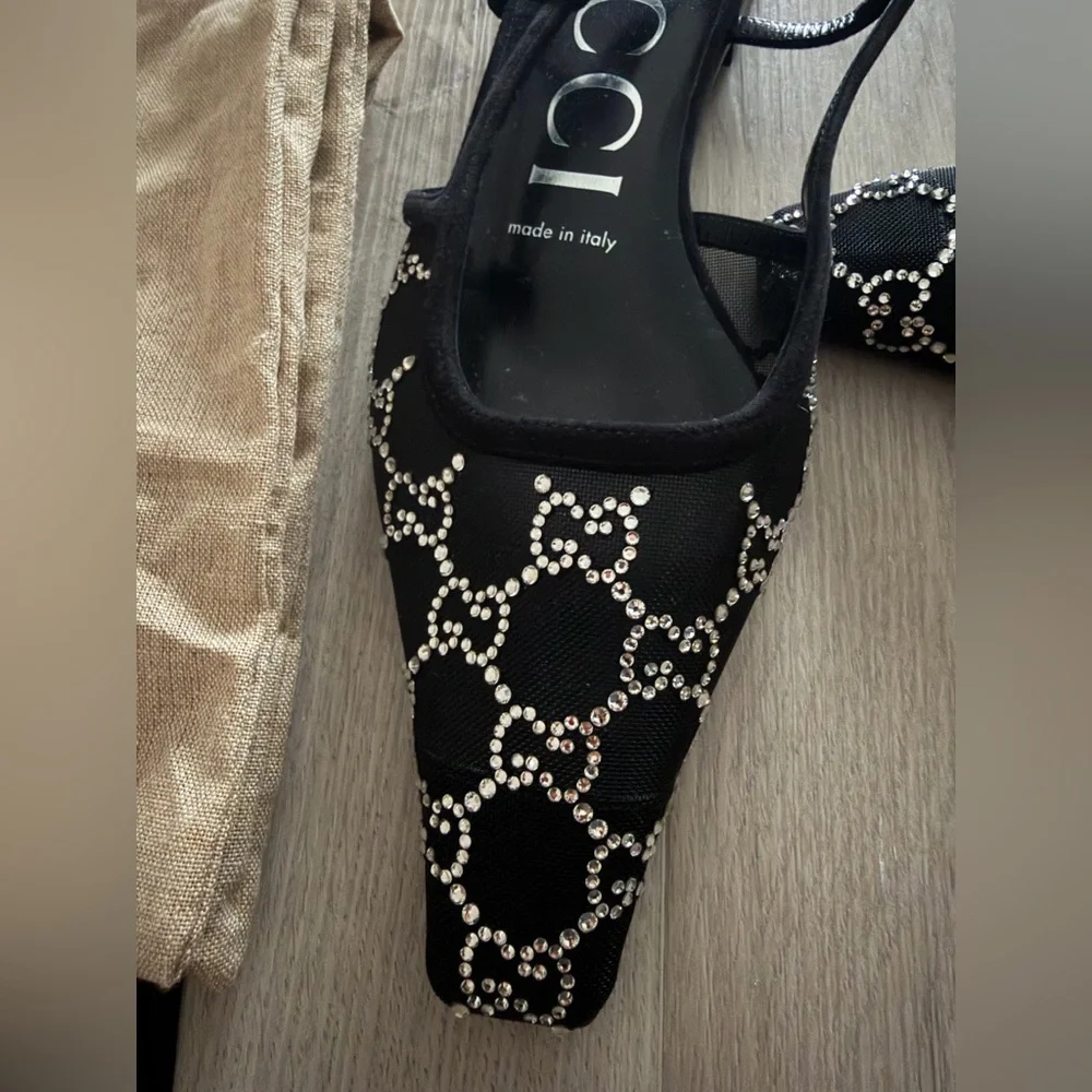 Gucci Crystal Slingback flats - Picture 3 of 5